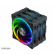 Akasa dodatni ventilator SOHO AR LED 12 cm RGB 3 kosi
