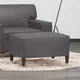 shumee vidaXL Tabure, siv, 70x55x41 cm, umetno usnje