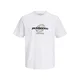 JACK & JONES Majica JCOClub kit / črna / bela