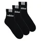 adidas 3-Stripes Linear Half-Crew Cushioned Socks 3 Pairs Črna