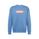 LEVIS Sweater majica, sivkasto plava / crvena / bijela
