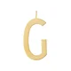 Pozlačeni srebrni obesek Design Letters