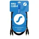 slomart SSQ RCARCA3 - Kabel 2x RCA do 2x RCA, 3 m, črn, dolžina 3 m, moški konektorji, kakovostna bakrena zasnova