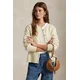 Polo Ralph Lauren Pletena jopica 211972104002 Bela Slim Fit