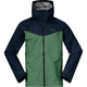 Bergans Skar Light 3L Shell Jacket Men Dark Jade Green/Navy Blue XL