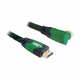 HDMI kabel z mrežno povezavo kotni 1m 4K zelen 82951 Delock