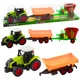 Zadružen traktor s prikolico za silo in mešalcem krme - Lean Toys