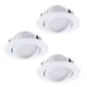 Eglo 95851 - KOMPLET 3x LED ugradnih svetala PINEDA LED/4,9W/230V