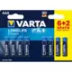 VARTA 4903SO AAA 1.5V LR03 MN2400, PAK8 CK, ALKALNE baterije LONGLIFE