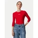 Tommy Jeans Bluza Classic Logo DW0DW23248 Rdeča Slim Fit