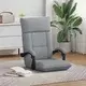 vidaXL Tlorisni stol Svetlo siva 66 x 66 x 80 cm blago