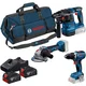 Bosch GSR 18V-65 + GBH 18V-22 + GWS 18V-8 + 2xGBA 18V 4.0Ah + torba, akumulatorski set alata ( 0615A50094 )