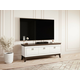 TV stol Austin BA102 (Sjajno bijela + Tamni hrast) Bijela, Tamni hrast, Sjajno bijela, 160x63x44cm