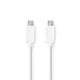 Nedis Polnilni kabel USB-C na USB-C 1.00 m, USB 2.0, 480 Mbps, 60 W, bel