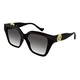 Gucci GG1023S 008 ONE SIZE (54) Črna/Siva