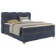 Premium Living Postelja Boxspring Bianco, Modra, 160x200