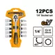 INGCO 12-delni set nasadnih ključeva 1/4” HKTS14122