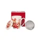 Duo Porcelanasta skodelica z infuzerjem 360 ml - Medvedki s srčki Valentinovo darilo
