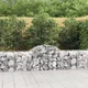 Lučne gabionske košare 4 kom 200x50x60/80 cm pocinčano željezo