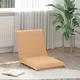 vidaXL Tlorisni stol Bež 54 x 64 x 59 cm Ovčja tkanina