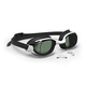 Dioptrijske naočale za plivanje 500 bfit zatamnjena stakla crno-bijele