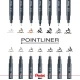 Pentel fineliner pointliner crni 0,5 ( p.s20p05 )