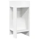 Vidaxl Stranske mize s polico 2 kosa bela 25,5x27x60 cm