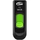 TEAM GROUP USB 2.0 Flash 64GB C141 TC14164GG01 crno-zeleni