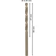 Sveder PRO Stainless Steel HSS-Co, 4,3 x 47 x 80 mm, 10 kosov