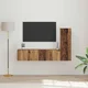 vidaXL Komplet TV omaric s polico 3 pcs Star les 150.5 x 30 x 90 cm