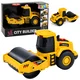 LEAN TOYS Gradbeni valjar, rumeni, s lučmi in zvoki