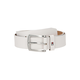 Tommy Hilfiger za moške. AM0AM08360 Nov usnjen pas Denton 3.5 bele barve (115 cm), Bela, Priložnostno