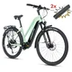 Leader Fox Električno Treking Kolo BARNET Lady 28 Zeleno, 720Wh, BAFANG M510