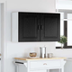 Vidaxl Kuhinjski element Kalmar 2 pcs Črna Orehovina 50 x 31 x 60 cm