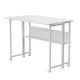 Maclean Mobilna pisalna miza MC-126W, 50 kg, bela