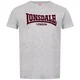 LONSDALE Majica temno rjava/pegasto siva