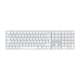 APPLE Magic Keyboard (2024) w Touch ID and Numeric Keypad International English White Keys (mxk73z/a)