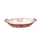 Tognana Činija Natalia Pyrex 30.5x19.5 cm, Crveno-bela