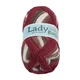 Preja LADY de Luxe BATIK - 100 g / 238 m - bela, sivo-rjava, bordo