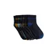WE Fashion Nogavice temno modra/kari/temno siva/smaragd