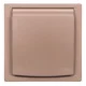 shumee Asfora Schuko vtičnica IP44 z okvirjem (1-kanalna) rjava EPH3100369