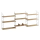 Hanah Home Laba Polica za knjige 85x216x20cm, Bež