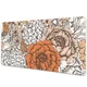 Decormat Podloga za pisalno mizo Oranžne vrtnice 90x45 cm