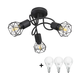 Globo - LED plafonski luster XARA 3xE14/6W/230V crna