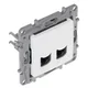 LEGRAND Niloe Dvojna računalniška vtičnica 2x RJ45 kat. 6 UTP bela 764574