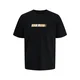 Jack & Jones Junior Majica JJMUNK rumena / črna / bela