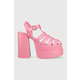 Kožne sandale Steve Madden Carlita boja: ružičasta, SM11002385