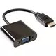 E-GREEN Adapter HDMI (M) - VGA D-sub (F) crni ( 2411 )