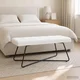 Klop s gumbnim oblazinjenjem Bela 110 x 40 x 46 cm Blago