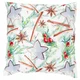 Autronic Vzglavnik Pillow with filling, satin. Christmas motif, gingerbread and cinnamon on a white background. 45 (UBR041)